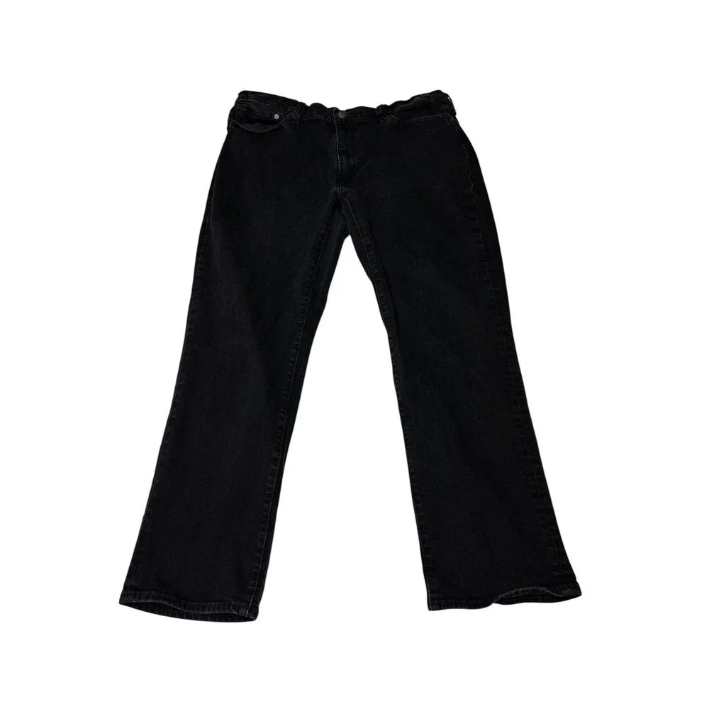 Levis 541‎ Premium Big E Athletic Taper Mens Black Denim Jeans 38x29
